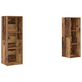 TV Cabinet Set 2 pcs Old Wood 107 x 35 x 37 cm Engineered Wood 3393546