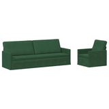 Sofa Set 2 pcs Jungle Green Corduroy Fabric 3433264
