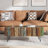 243455 Coffee Table Solid Reclaimed Wood 100x50x38 cm