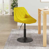 Bar Stool Mustard Yellow Velvet 335323