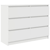 Sideboard White 100x35x76 cm Engineered Wood 3328498