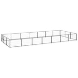 Dog Kennel Black 21 m Steel 3082131