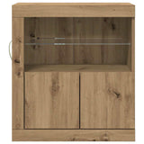 LED Sideboard Brown 60.5 x 37 x 67 cm Engineered Wood 863013