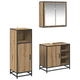 Bathroom Furniture Set 3 pcs Artisan Oak Engineered Wood 3402451