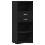 Highboard Black 50x42.5x124 cm Engineered Wood 846174