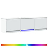 TV Cabinet with LED White 140 x 34 x 40 cm Engineered Wood 3418710