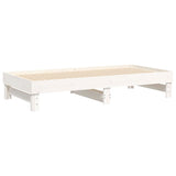 ZNTS Pull-out Day Bed without Mattress White 2x cm 823395