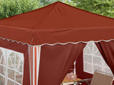 Pop-up Party Tent 195 x 195 x 245 cm Terracotta Oxford Fabric 42019743