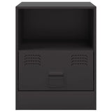 Bedside Cabinet Black 34.5x39x44 cm Steel 841751