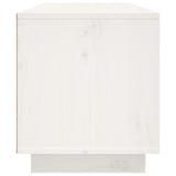 TV Cabinet White 80x35x40.5 cm Solid Wood Pine 814470