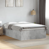 Bed Frame without Mattress Concrete Grey 135x190 cm Double 3280947
