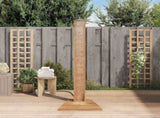 Garden Shower Solid Teak 70x75x204 cm 44667