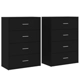 Sideboards 2 pcs Black 60x31x84 cm Engineered Wood 3276582