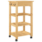 Kitchen Trolley MONZA 48x40x88.5 cm Solid Wood Pine 376079