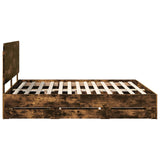 Bed Frame Smoked Oak Engineer Wood 3412571