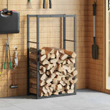 Firewood Rack Black 110x30x61 cm Steel 4018466