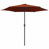 Garden Parasol with Aluminium Pole 270x246 cm Terracotta 47349