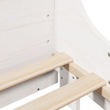 Bed Frame without Mattress White 180x200 cm Super King Solid Wood Pine 3323759