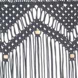 Macrame Curtain Anthracite 140x240 cm Cotton 323992