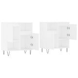 Sideboards 2 pcs White Engineered Wood 3190125