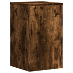 ZNTS Plant Stands 2 pcs Smoked Oak 30x30x50 cm Engineered wood 852919