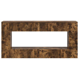 Console Table Smoked Oak 155 x 29 x 74 cm Engineered Wood 899891