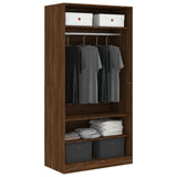 Wardrobe Brown Oak 100x50x200 cm Engineered Wood 826616