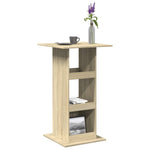 ZNTS Bar Table with Storage Sonoma Oak 60x60x102 cm Engineered Wood 854330