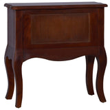 ZNTS Bedside Cabinet Classical Brown 60x30x60 cm Solid Mahogany 288883