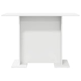 Dining Table White 110 x 60 x 75 cm Engineered Wood 863160