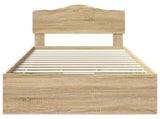 Bed Frame with Drawer Sonoma Oak 90 x 200 cm Engineer Wood 3413042