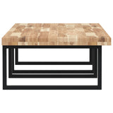 Basin Shelf Wall Mounted Steel and Solid Wood Acacia 3302913