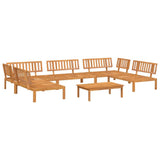 Pallet Sofa Set Natural Wood Solid acacia wood Large Modular 3209440