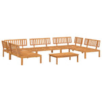 ZNTS 6 Piece Garden Pallet Sofa Set Solid Wood Acacia 3209440