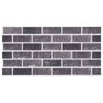3D Wall Panels with Black & Grey Brick Design 10 pcs EPS 149582