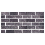 3D Wall Panels with Black & Grey Brick Design 10 pcs EPS 149582