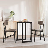 Dining Table O-Frame 80x50x75 cm Solid Wood Pine and Steel 3282672