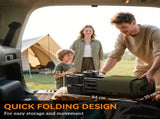 Folding Garden Trolley, Cargo Traile on Wheels, Collapsible Camping Trolley, Outdoor Utility Wagon T3398P377622