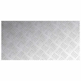 Stair Tread Rectangular 4 pcs Silver 80 x 40 cm Aluminium 4104332