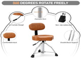 Drum Throne with Backrest, Hydraulic Drum Stool Adjustable Height, Heavy Duty Hydraulic Drum Seat 92668985