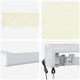 Retractable Awning Cream 400 x 300 cm Fabric and Metal 3330489