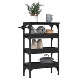 Kitchen Trolley Black 53x20x76 cm Engineered Wood 842351