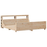 Bed Frame without Mattress 180x200 cm Super King Solid Wood Pine 3306450