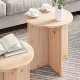 Coffee Table 2 pcs Natural 873547