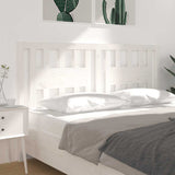 Headboard White 146x4x100 cm Solid Wood Pine 818671