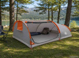 Hiking Tent Water-Resistant 2-Person Grey and Orange 42042228