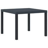 Garden Table Anthracite 100 x 100 x 73 cm Poly Rattan 871680