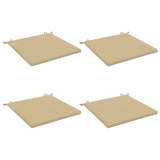 4-Piece Seat Cushions SOEST 4 pcs 100% Polyester Beige 944960