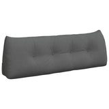 Back Pillow Dark Grey 140 x 24 x 50 cm Fabric 42014500
