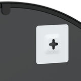 Wall Mirror Black 60x90 cm Arch Iron 3200605